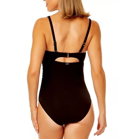 Anne‎ ColeWomen's V-Neck Underwire One-Piece Swimsuit Womens 14 (684) - Picture 2 of 6